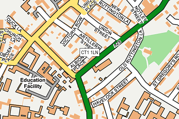 CT1 1LN map - OS OpenMap – Local (Ordnance Survey)