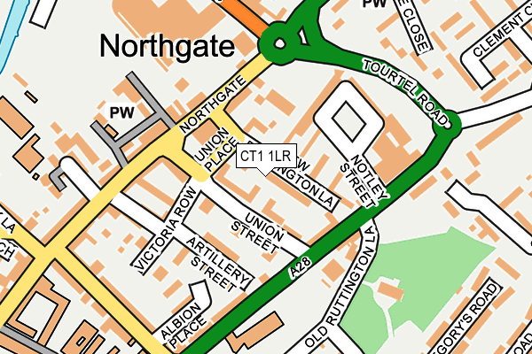 CT1 1LR map - OS OpenMap – Local (Ordnance Survey)