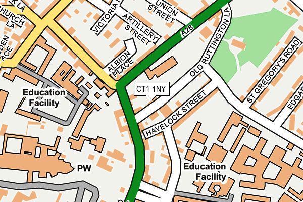 CT1 1NY map - OS OpenMap – Local (Ordnance Survey)