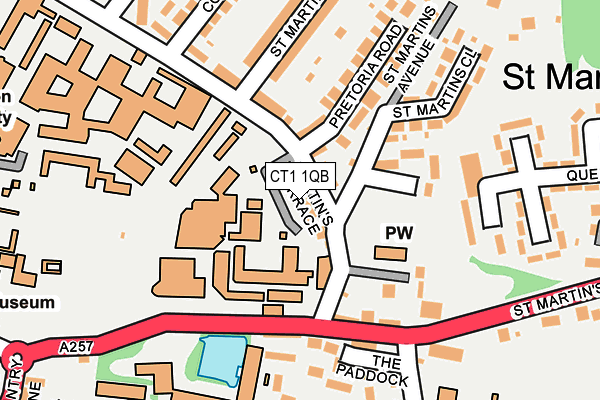 CT1 1QB map - OS OpenMap – Local (Ordnance Survey)