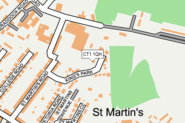 CT1 1QH map - OS OpenMap – Local (Ordnance Survey)