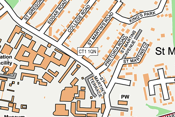 CT1 1QN map - OS OpenMap – Local (Ordnance Survey)