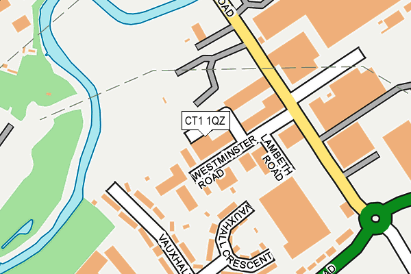 CT1 1QZ map - OS OpenMap – Local (Ordnance Survey)