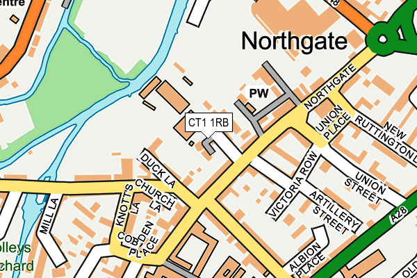 CT1 1RB map - OS OpenMap – Local (Ordnance Survey)