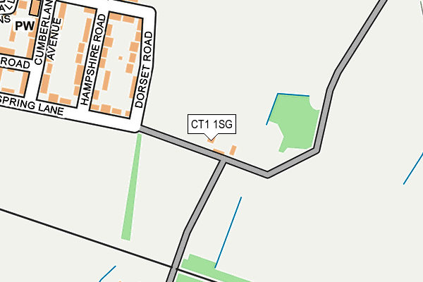 CT1 1SG map - OS OpenMap – Local (Ordnance Survey)