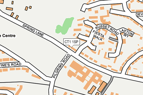 CT1 1SP map - OS OpenMap – Local (Ordnance Survey)