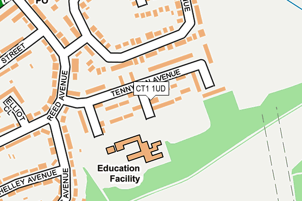 CT1 1UD map - OS OpenMap – Local (Ordnance Survey)