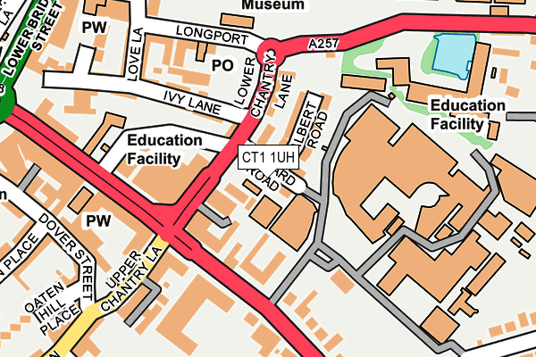 CT1 1UH map - OS OpenMap – Local (Ordnance Survey)