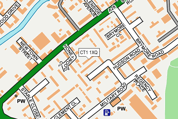 CT1 1XQ map - OS OpenMap – Local (Ordnance Survey)