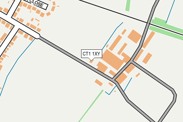 CT1 1XY map - OS OpenMap – Local (Ordnance Survey)