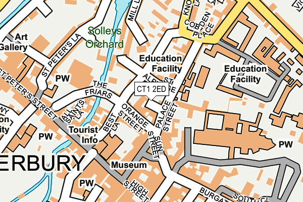 CT1 2ED map - OS OpenMap – Local (Ordnance Survey)