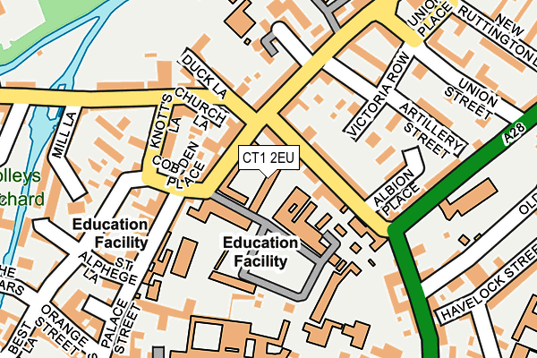 CT1 2EU map - OS OpenMap – Local (Ordnance Survey)