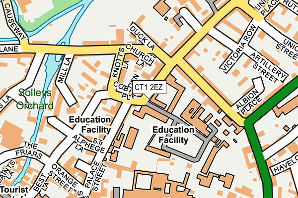 CT1 2EZ map - OS OpenMap – Local (Ordnance Survey)