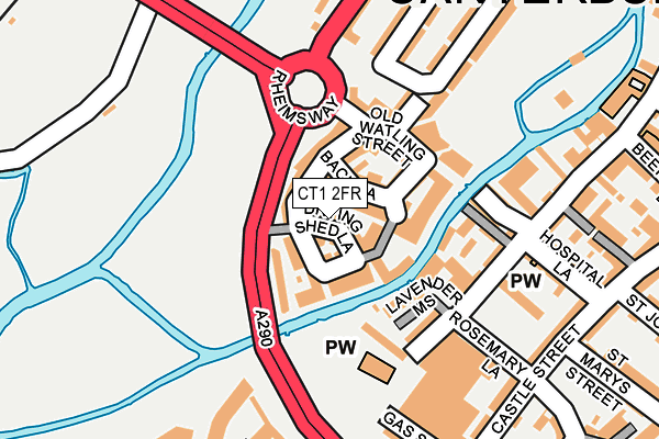 CT1 2FR map - OS OpenMap – Local (Ordnance Survey)