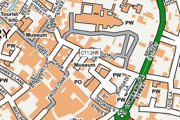 CT1 2HR map - OS OpenMap – Local (Ordnance Survey)