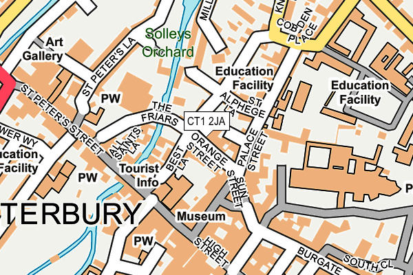 Map of TOWNSCAPE LITTLEBOURNE ROAD LTD at local scale