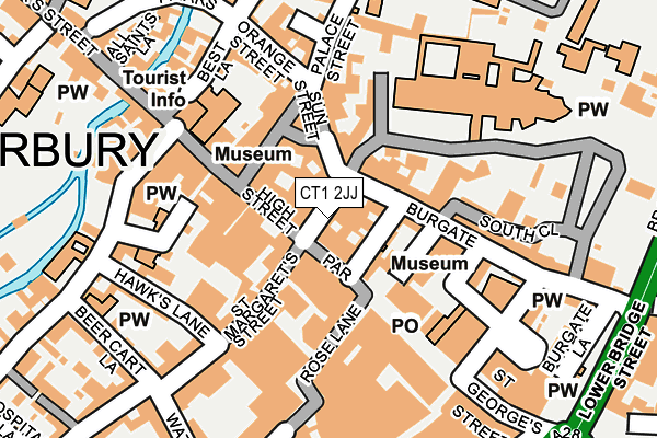 CT1 2JJ map - OS OpenMap – Local (Ordnance Survey)