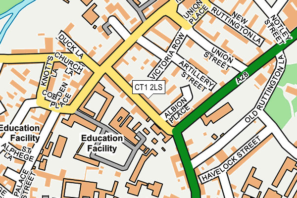 CT1 2LS map - OS OpenMap – Local (Ordnance Survey)