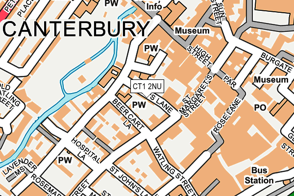 CT1 2NU map - OS OpenMap – Local (Ordnance Survey)