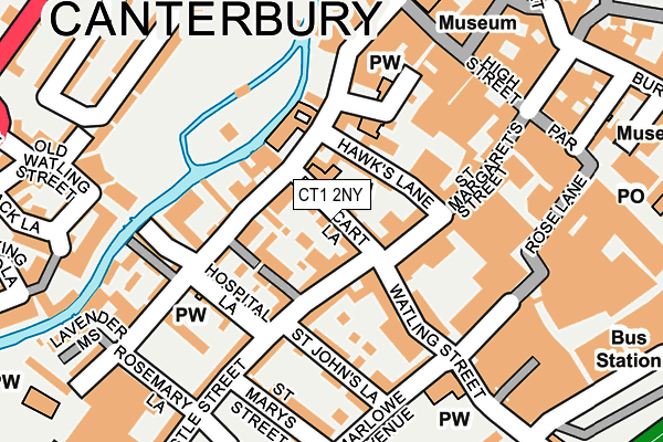 CT1 2NY map - OS OpenMap – Local (Ordnance Survey)