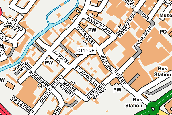 CT1 2QH map - OS OpenMap – Local (Ordnance Survey)