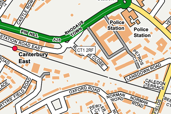 CT1 2RF map - OS OpenMap – Local (Ordnance Survey)