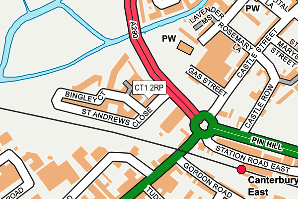 CT1 2RP map - OS OpenMap – Local (Ordnance Survey)