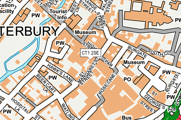 CT1 2SE map - OS OpenMap – Local (Ordnance Survey)