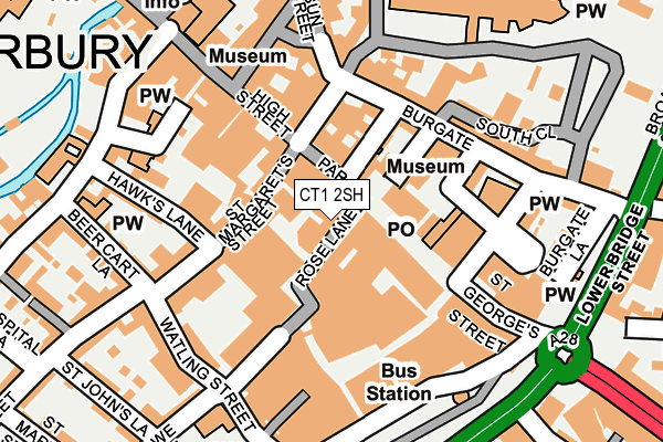 CT1 2SH map - OS OpenMap – Local (Ordnance Survey)