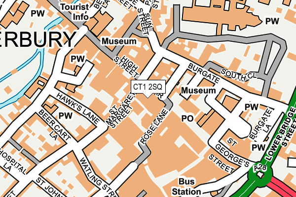 CT1 2SQ map - OS OpenMap – Local (Ordnance Survey)