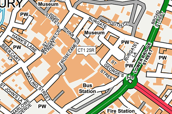 CT1 2SR map - OS OpenMap – Local (Ordnance Survey)