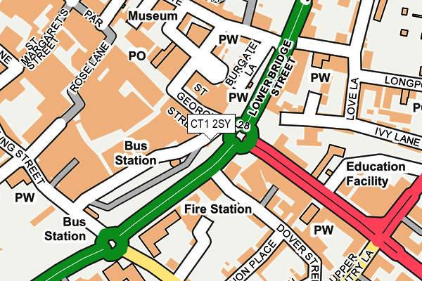 CT1 2SY map - OS OpenMap – Local (Ordnance Survey)