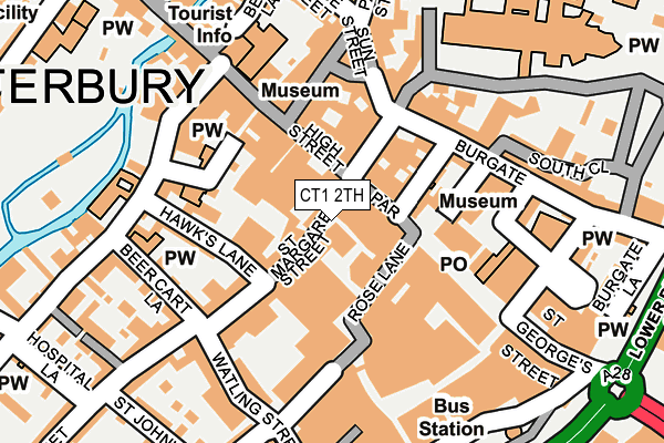 CT1 2TH map - OS OpenMap – Local (Ordnance Survey)