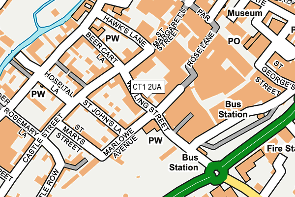 CT1 2UA map - OS OpenMap – Local (Ordnance Survey)