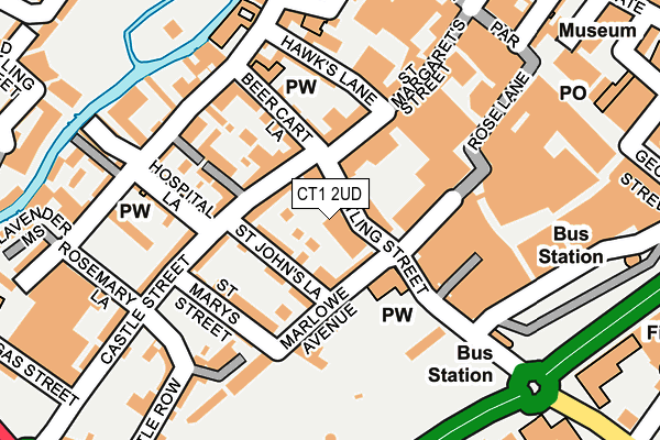 CT1 2UD map - OS OpenMap – Local (Ordnance Survey)