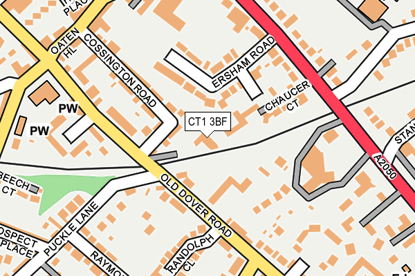 CT1 3BF map - OS OpenMap – Local (Ordnance Survey)