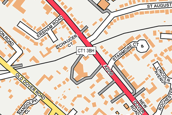 CT1 3BH map - OS OpenMap – Local (Ordnance Survey)