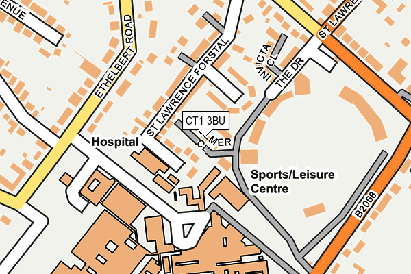 CT1 3BU map - OS OpenMap – Local (Ordnance Survey)