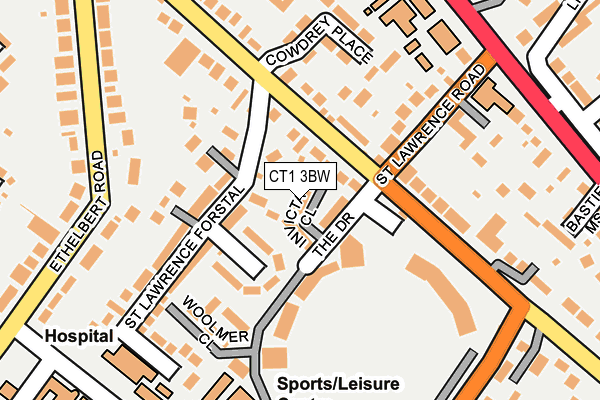 CT1 3BW map - OS OpenMap – Local (Ordnance Survey)