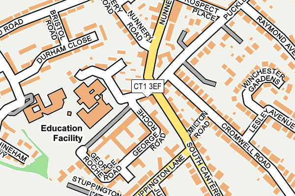 CT1 3EF map - OS OpenMap – Local (Ordnance Survey)
