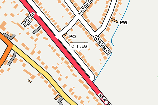 CT1 3EG map - OS OpenMap – Local (Ordnance Survey)