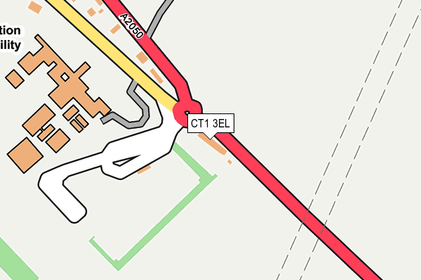 CT1 3EL map - OS OpenMap – Local (Ordnance Survey)