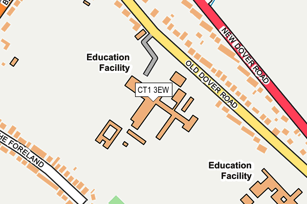 CT1 3EW map - OS OpenMap – Local (Ordnance Survey)