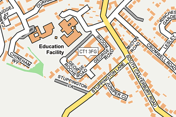 CT1 3FG map - OS OpenMap – Local (Ordnance Survey)