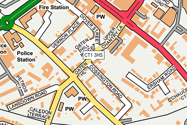 CT1 3HS map - OS OpenMap – Local (Ordnance Survey)