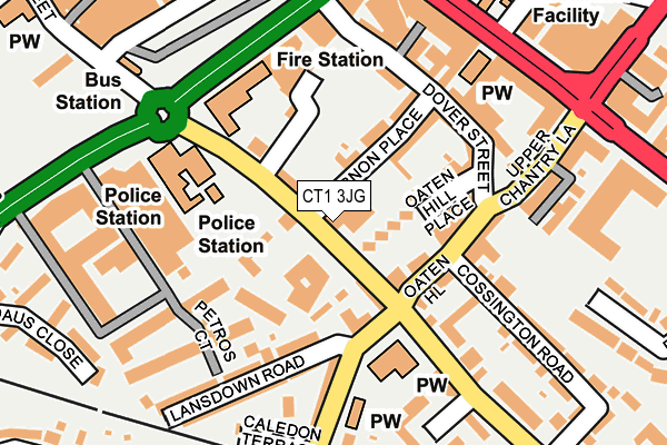 CT1 3JG map - OS OpenMap – Local (Ordnance Survey)