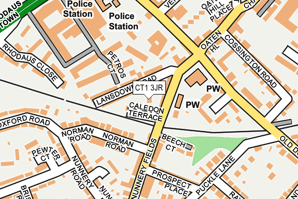 CT1 3JR map - OS OpenMap – Local (Ordnance Survey)