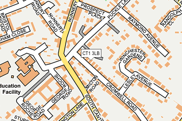 CT1 3LB map - OS OpenMap – Local (Ordnance Survey)