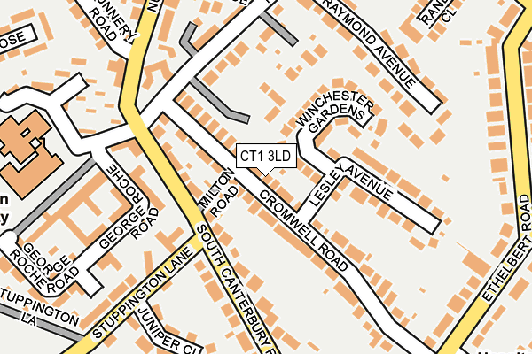 CT1 3LD map - OS OpenMap – Local (Ordnance Survey)