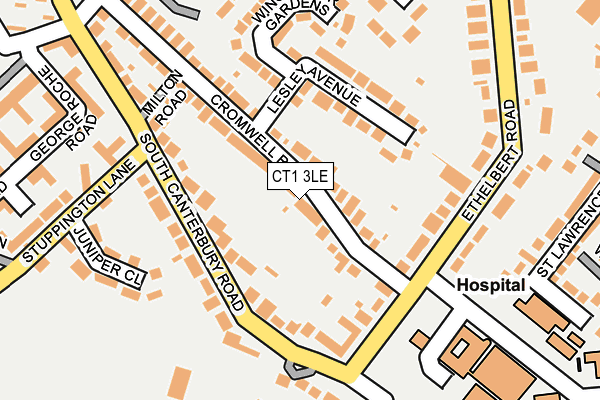 CT1 3LE map - OS OpenMap – Local (Ordnance Survey)